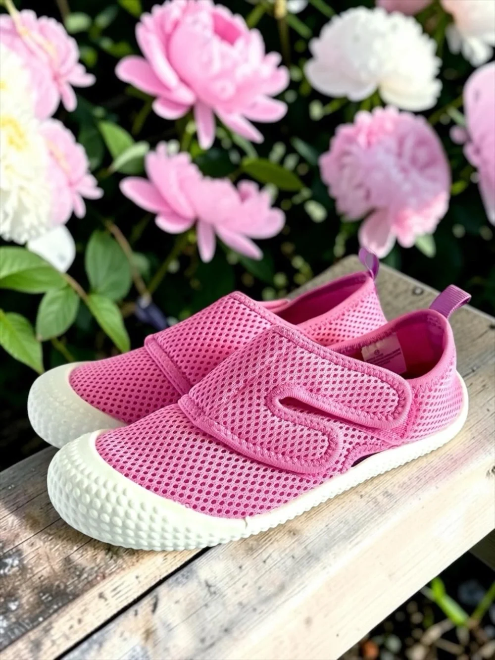Cat & Jack Toddler Girls Sneakers Bubblegum Pink Mesh Size 11 EUC